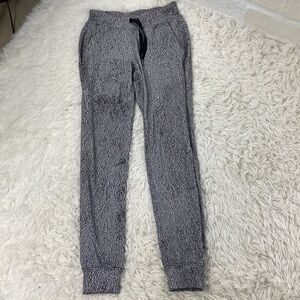 Lululemon Ready To Rulu Pant Running Luon Spray Jacquard White Black